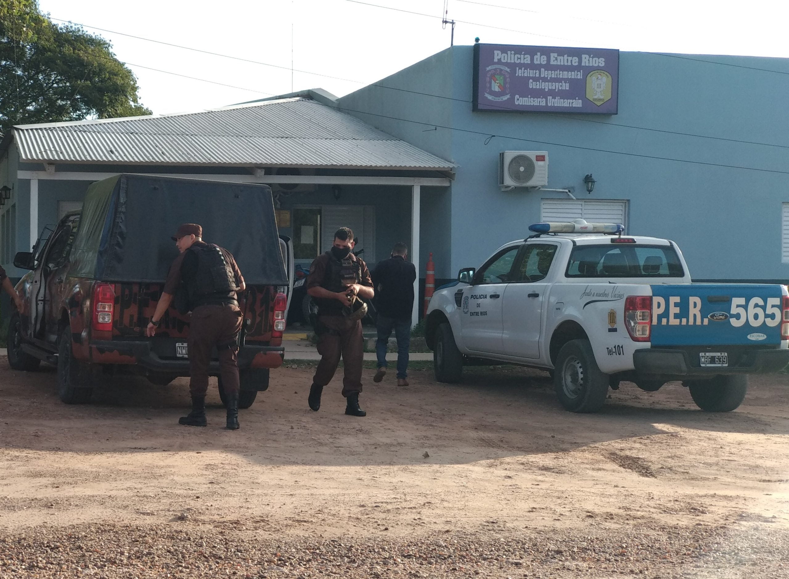Urdinarrain: Procedimiento y detención de 2 personas tras la agresión al comisario Gustavo Sánchez