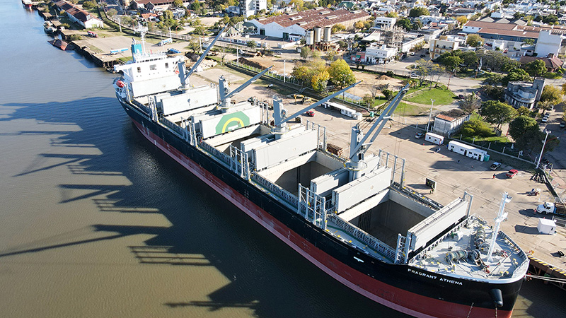Comenzó una nueva exportación desde el puerto de Concepción del Uruguay