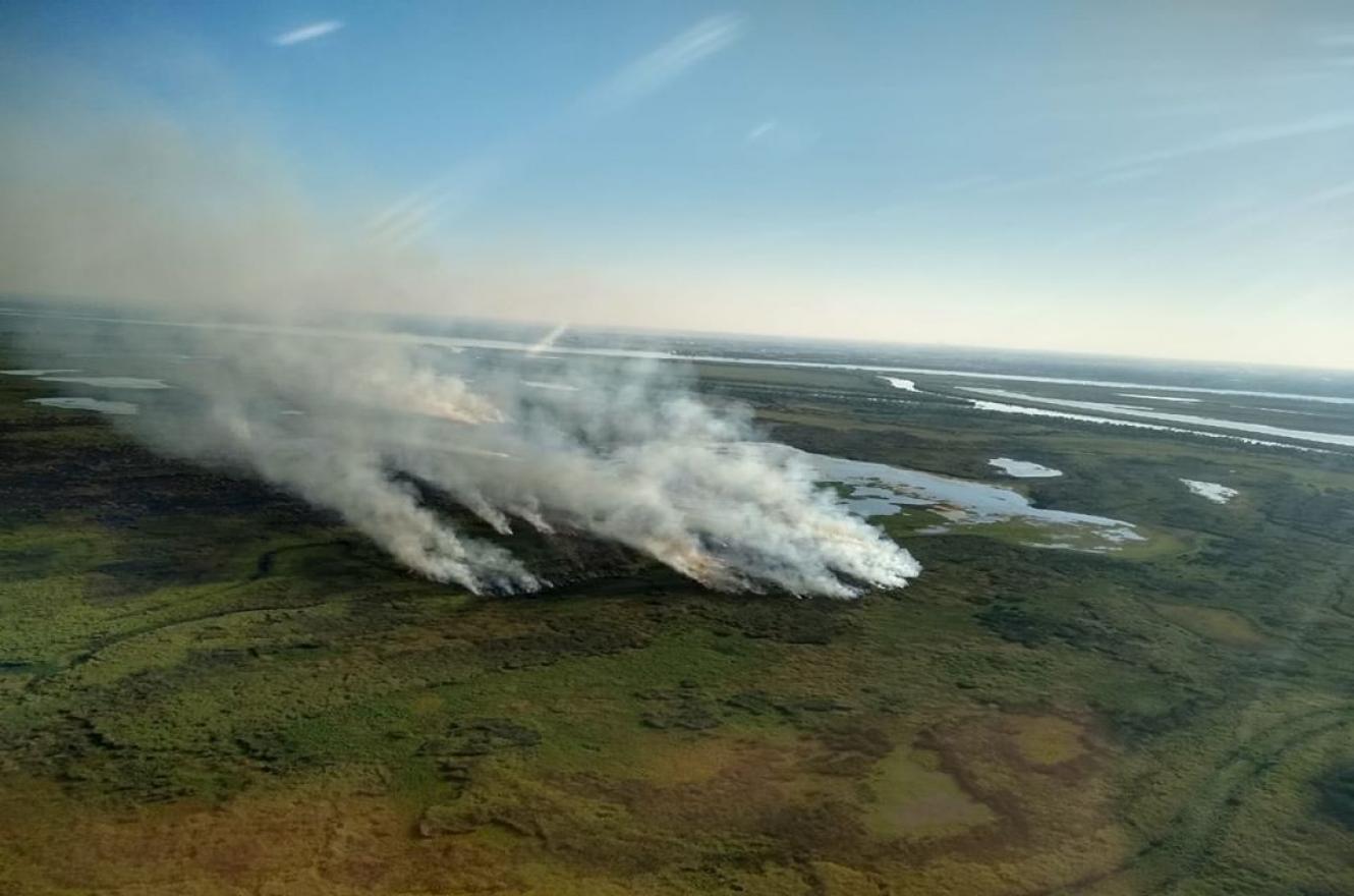 Se han registrado más de 4.000 focos de incendio en las islas del delta