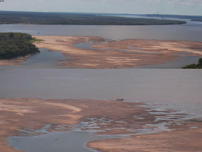 Bajante histórica del río Paraná: Registra solo 6 centímetros de altura en la capital provincial