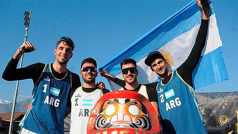 Dupla argentina masculina de beach vóley quedó varada en Chile