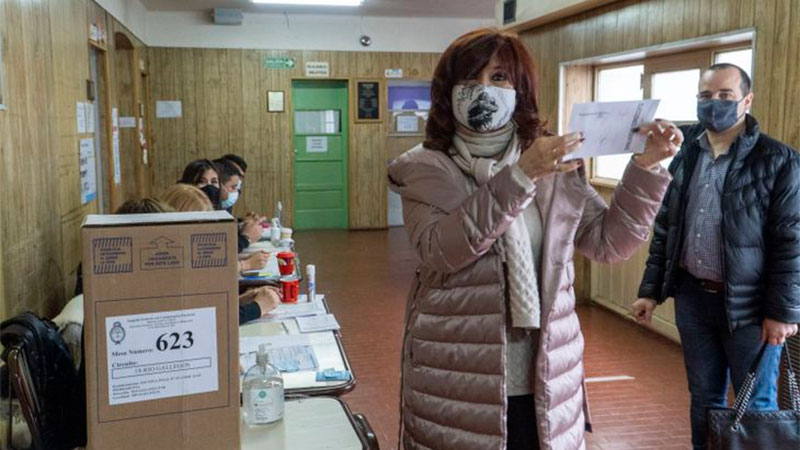 Votó Cristina Fernández