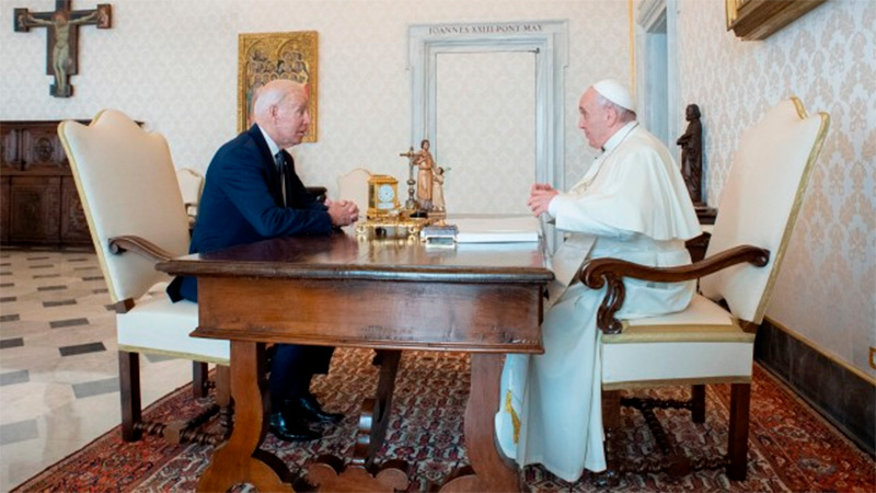 El Papa Francisco se reunió con el presidente de Estados Unidos