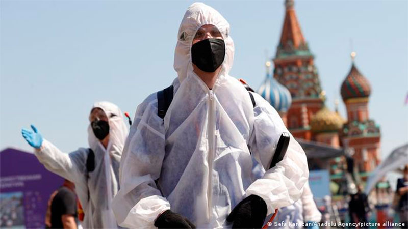 La pandemia no da tregua en Rusia: Reportaron 40.735 contagios y 1.192 muertes