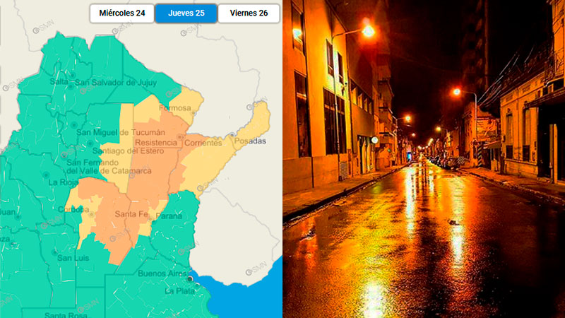 Cesó alerta por tormentas en Entre Ríos aunque pronostican lluvias para Paraná