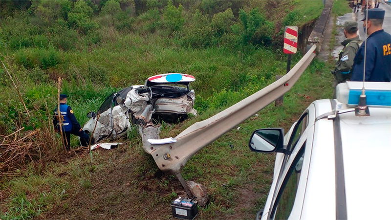 Falleció un hombre oriundo de Paraná tras despiste y vuelco en la Ruta 12