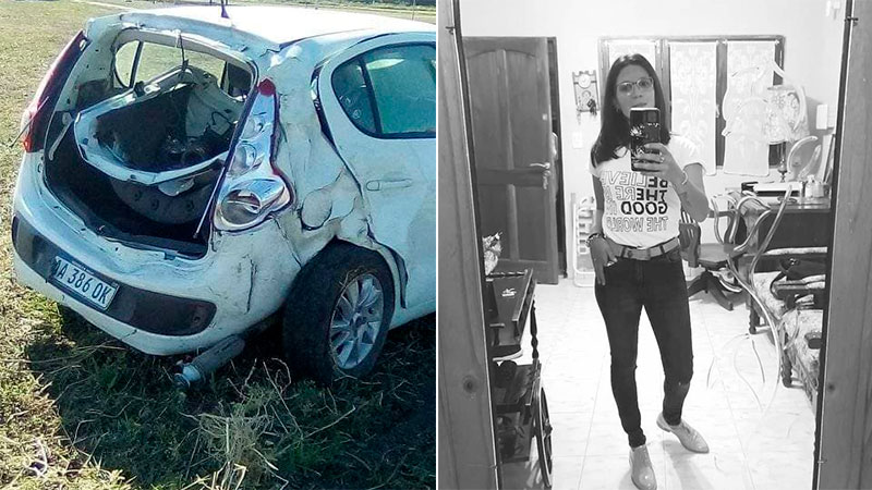 Trágico accidente en Tala: Falleció otra mujer herida y son dos las víctimas del vuelco en la ruta 39