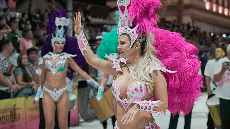 Alejandra Maglietti participó del Carnaval de Gualeguaychú