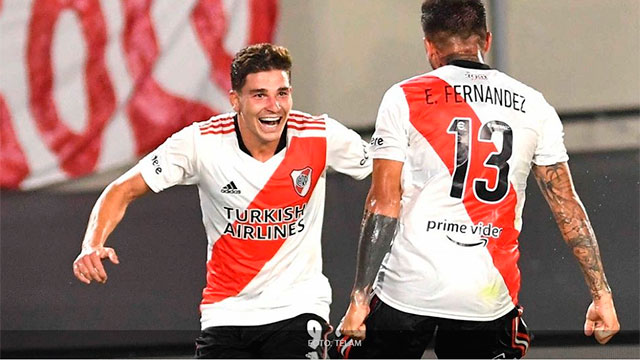 Libertadores: Con seis goles de Julián Álvarez, River aplastó 8-1 a Alianza Lima