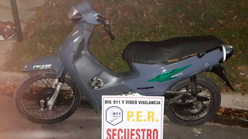 Detuvieron a un sujeto que llevaba una moto robada hace dos meses en Paraná