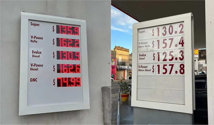Aumento de combustible: Los nuevos precios en diferentes estaciones de Paraná
