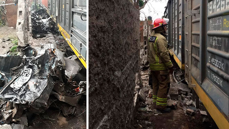 Un tren arrolló un auto en Tucumán: hay dos personas fallecidas