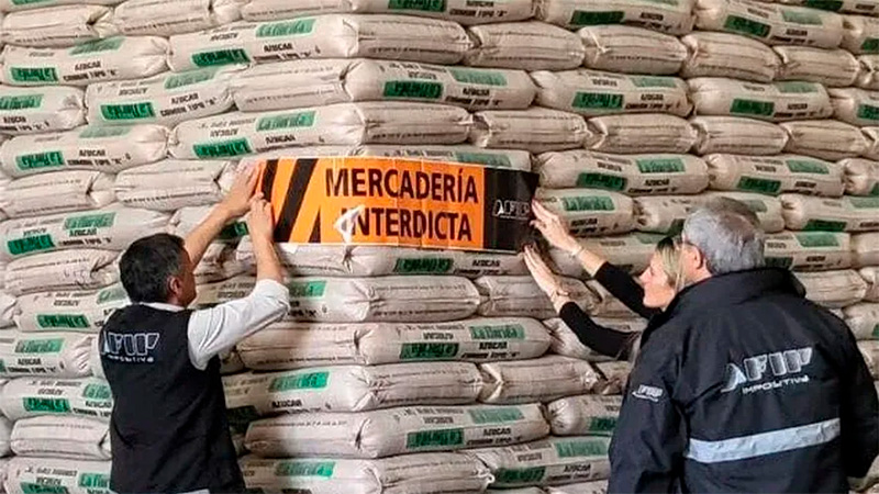 La AFIP incautó 20 mil toneladas de azúcar en Tucumán