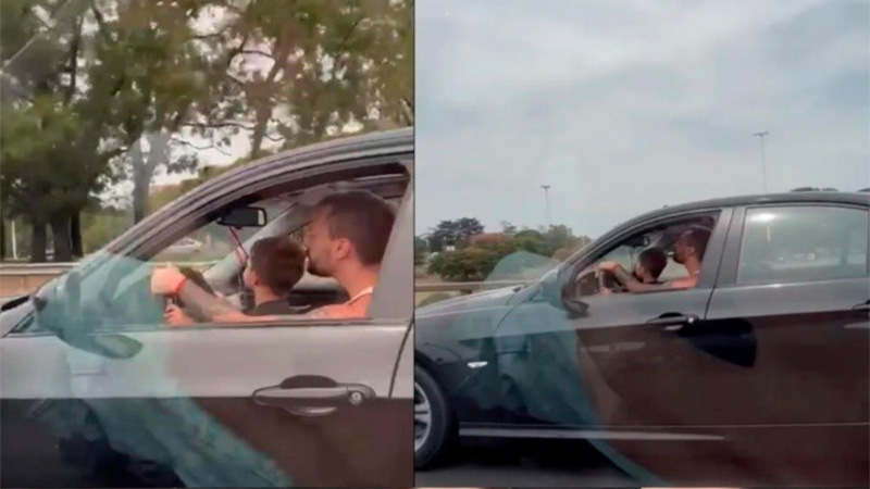 Manejó con su hijo al volante y alta velocidad: le suspendieron la licencia