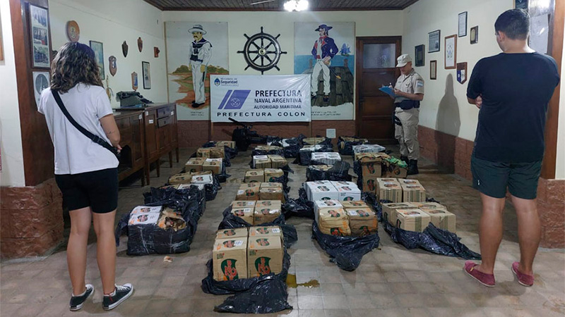 Frustraron el contrabando de mercadería ilegal desde Colón a Uruguay
