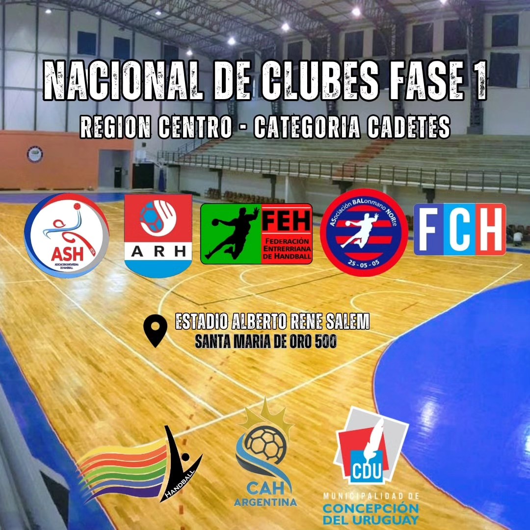 Llega a Concepción del Uruguay el torneo nacional  fase I de handball cadetes 2023