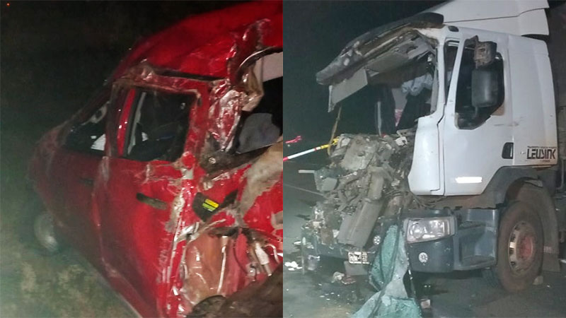 Camioneta y camión chocaron en Chajarí: hay tres heridos
