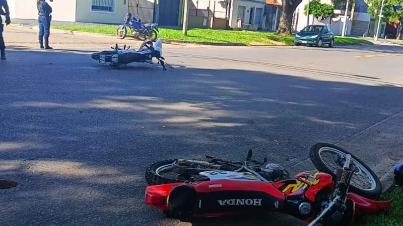 Concordia: un niño de ocho años sufrió fractura en choque entre dos motos