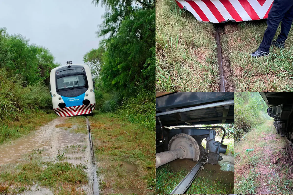 Por el mal estado del las vías, descarriló un tren en Paraná