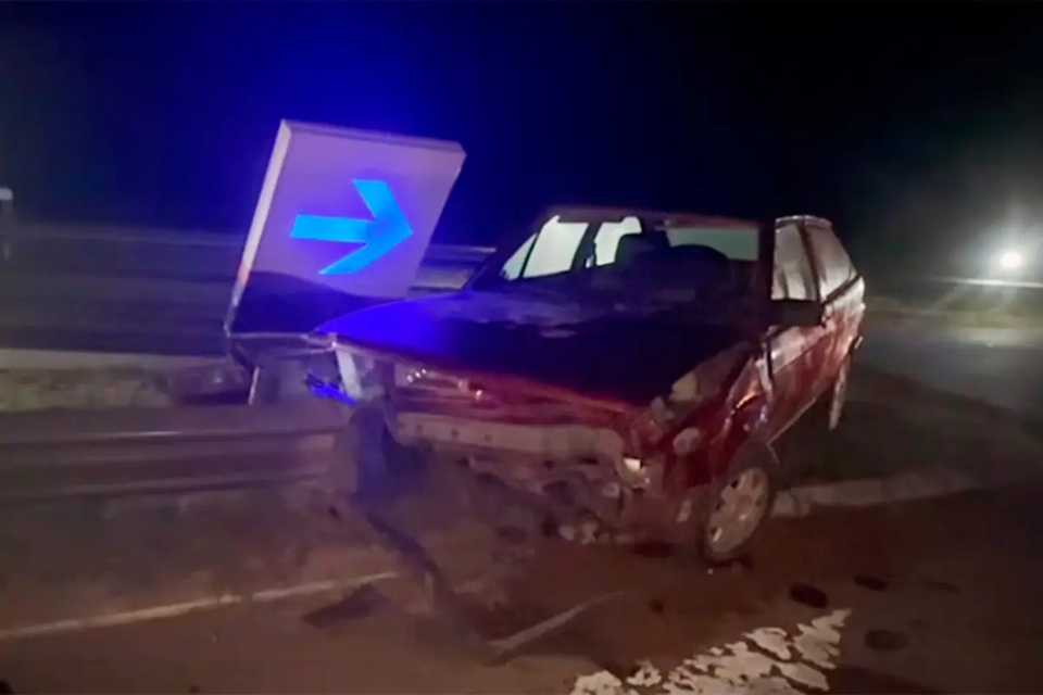 Automovilista sufrió graves lesiones tras chocar contra un guardarraíl