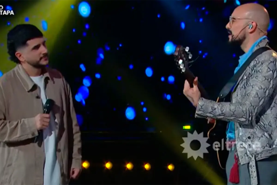 Entrerriano cantó junto a Abel Pintos y emocionó en televisión