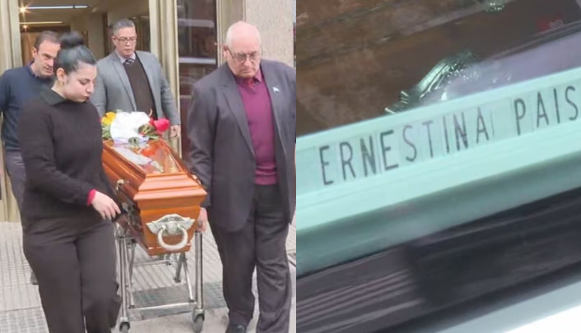 Ernestina Pais fue despedida por su familia y compañeros con profundo dolor