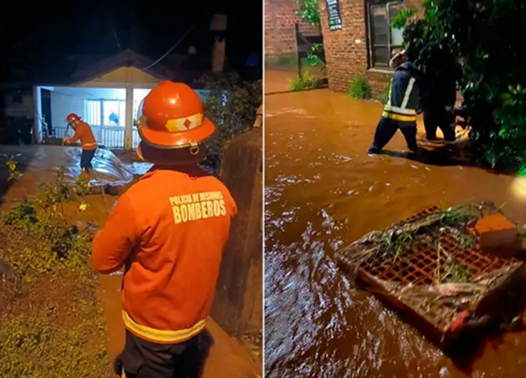 En 10 horas cayó la mitad de la lluvia prevista para junio en Misiones