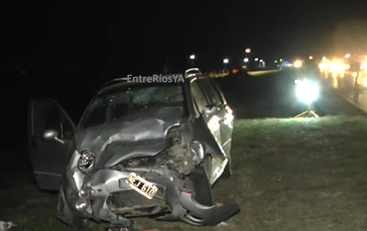 Grave accidente a la altura del acceso al AeroClub Paraná