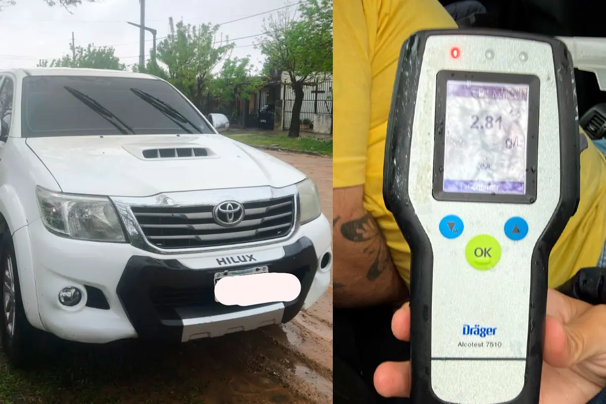 Un conductor alcoholizado chocó varios autos en Concordia y huyó en una camioneta buscada en Paraná